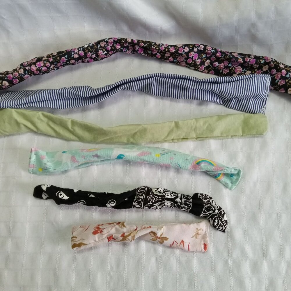 Set A : 6 handmade hair multifunctional twist for ponytails